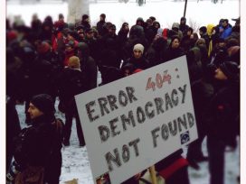 Anti-ACTA activists in Zagreb